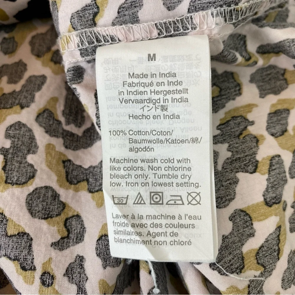 J. Crew Leopard Print Button-Up Shirt